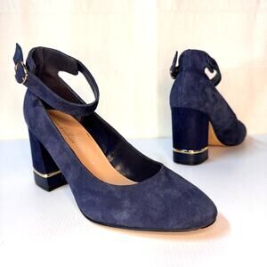 TOMMY HILFIGER Morice Heels Size 8.5 Suede Classic Preppy Business Casual School